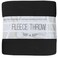 Trail maker 50x60 Throw Blankets Ultra Soft Hypoallergenic Fleece Fall Throw Blanket for Livingroom Couch Chair Bed Black
