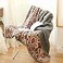 UKELER Flannel Sherpa Throw 80 x 60 Cute Floral Design Soft Plush Flannel Blanket Throws for BedCouchSofaOfficeCamping