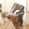 UKELER Flannel Sherpa Throw 80 x 60 Cute Floral Design Soft Plush Flannel Blanket Throws for BedCouchSofaOfficeCamping