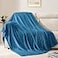 BEAUTEX Fleece Throw Blanket for Couch Sofa or Bed Throw Size Soft Fuzzy Plush Blanket Luxury Flannel Lap Blanket Super Cozy and Comfy for All Seasons Teal Blue 50 x 60