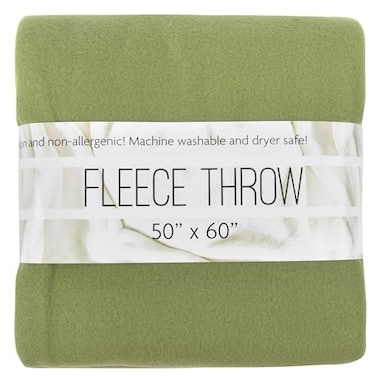 Trail maker 50x60 Throw Blankets Ultra Soft Hypoallergenic Fleece Fall Throw Blanket for Livingroom Couch Chair Bed Fern Green