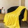 JIAHANNHA Yellow Throw Blanket Fleece Blanket 50x60Super Soft Cozy Plush Throw Blanket for Couch Sofa BedWarm and Lightweight Bed Blankets for Adults