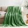 KMUSET Fleece Blanket Twin Size Emerald Lightweight Super Soft Cozy Luxury Bed Blanket Microfiber