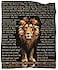 BUUGVIIL Bible Verse Blanket Christian Gifts Lion Prayer Religious Throw Blanket for Men Women Pastor Couch Sofa Bed to Keep Warm 60x50