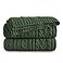 Aormenzy Green Cable Knit Throw Blanket Oversized 60 x 80 Super Soft Comfy Knitted Blanket for Couch Bed Sofa Twin Size
