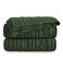 Aormenzy Green Cable Knit Throw Blanket Oversized 60 x 80 Super Soft Comfy Knitted Blanket for Couch Bed Sofa Twin Size