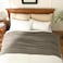 JOOJA Taupe Throw Blanket Soft Fluffy Fuzzy Knit Blanket for Couch Bed Sofa Cozy Plush Warm Boucle Blanket for Bedroom Living Room Spring Home Decor 50x60 Inches