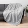 PAVILIA Pavilia Light Gray Fluffy Throw Blanket for Couch Twin Bed Super Soft Thick Faux Fur Sherpa Blanket 60x80