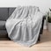 PAVILIA Pavilia Light Gray Fluffy Throw Blanket for Couch Twin Bed Super Soft Thick Faux Fur Sherpa Blanket 60x80
