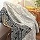 ELASAD Black and White Throw Blankets Knitted Modern Patterned Throw Blanket Soft Lightweight Woven Throw Blanket for Sofa Couch Bed and Living Room BlackWhite 50x70 Inch