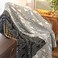 ELASAD Black and White Throw Blankets Knitted Modern Patterned Throw Blanket Soft Lightweight Woven Throw Blanket for Sofa Couch Bed and Living Room BlackWhite 50x70 Inch