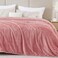 BEDELITE Fleece Blanket King Size 3D Ribbed Jacquard Soft and Warm Decorative Fuzzy Blankets Cozy Fluffy Plush Lightweight Throw Blankets for Couch Bed SofaPink 108x90 inches