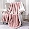 SOCHOW Sherpa Fleece Throw Blanket DoubleSided Super Soft Luxurious Plush Blanket Throw Size Dusty Pink 50x60 inches