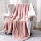 SOCHOW Sherpa Fleece Throw Blanket DoubleSided Super Soft Luxurious Plush Blanket Throw Size Dusty Pink 50x60 inches