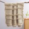 HORIMOTE HOME Ultra Soft PreWashed Quilted Boho Throw Blanket Ruffle Fringed Beige Decorative Throw Stone Washed Chic Rustic Blanket for Sofa Couch Bed Chair 50x 60