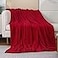 JIAHANNHA Red Throw Blanket Decorations Thin Fleece Blanket 50x60Super Soft Cozy Plush Throw Blanket for Couch Sofa BedWarm and Lightweight Bed Blankets for Adults