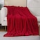 JIAHANNHA Red Throw Blanket Decorations Thin Fleece Blanket 50x60Super Soft Cozy Plush Throw Blanket for Couch Sofa BedWarm and Lightweight Bed Blankets for Adults