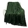 TOONOW Fleece Blanket Super Soft Cozy Throw Blanket 50 x 60 Lightweight Fuzzy Comfy Textured Flannel Blanket Warm Plush Throw Blankets for Couch Sofa Bed Olive Green