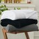 Longhui bedding Chunky Cable Knit Throw Blanket Lightweight White 100 Organic Cotton Blanket for Sofa Couch Bed Baby Nursery Rustic Shabby Chic Modern Farmhouse Pure White 51 x 63 Give Laundering Bag