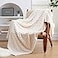 EXQ Home Fleece Throw Blanket for Couch or Bed 3D Imitation Turtle Shell Jacquard Decorative Blankets Cozy Soft Lightweight Fuzzy Flannel Blanket Suitable for All Seasons5060Beige