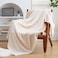 EXQ Home Fleece Throw Blanket for Couch or Bed 3D Imitation Turtle Shell Jacquard Decorative Blankets Cozy Soft Lightweight Fuzzy Flannel Blanket Suitable for All Seasons5060Beige
