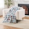 Berkshire Blanket Peanuts VelvetLoft Cute Character Snoopy Plush Throw BlanketPeanuts Snoopy Woof BlueThrow 55 in x 70 in Official Peanuts Product