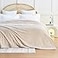 EXQ Home Fleece Blanket Queen Size for Bed or Couch 3D Imitation Turtle Shell Jacquard Decorative Blankets Cozy Soft Lightweight Fuzzy Flannel Blanket Suitable for All Seasons9090Beige