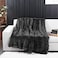 YUSOKI Long Faux Fur Throw Blanket for Sofa Couch2 Layers21lbAll AgesHome Decoration Morel50 x 60
