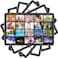 Kinlop 5 Pcs 59x40 Sublimation Blank Throw Blanket for Heat Press Printed Soft Flannel Nap Custom Blanket with Tassel for Adult DIY Home Decor20 Printable Photos Panel
