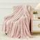 Aganear Flannel Throw Blanket Cozy Soft Lightweight Fuzzy Portable Throw Blankets Boho Decor for Home Warm Gifts for Birthday Christmas Halloween Housewarming50x60 Pink