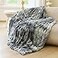 blunique Faux Rabbit Fur Throw Blanket Ultra Soft Plush Cozy Blanket for Couch Bed Thick Fluffy Ruched TieDye Decorative Blanket Giftable 50x60TieDye Gray