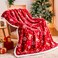 Ramees Christmas Throw Blanket Christmas Decorations Blankets and Throws Fuzzy Cozy Soft Warm Fleece Sherpa Winter Holiday Blanket for Bed Couch Sofa Reindeer Snowflakes
