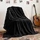 BEDELITE Fleece Blanket Twin Size for Bed Couch 3D Jacquard Decorative Black Throw Soft and Cozy Warm Plush Fuzzy Blanket All Seasons Suitable 60x80Inches