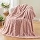 NEWCOSPLAY Super Soft Throw Blanket Pink Premium Silky Flannel Fleece 3D Heart Checkered Lightweight Bed Blanket All Season Use Pink Heart Throw50x70