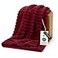 Bedsure GentleSoft Deep Red Fleece Blanket for Couch Cozy Soft Blankets for Women Cute Small Throws for Girls 60x80 Inches