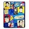 Silver Buffalo Star Trek The Animated Series Comic Panel Microplush Throw Blanket Soft Polyester Cover for Sofa Bed 50 x 60 Inches
