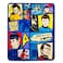 Silver Buffalo Star Trek The Animated Series Comic Panel Microplush Throw Blanket Soft Polyester Cover for Sofa Bed 50 x 60 Inches