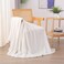 Linecooo Cream White Fleece Throw Blanket 5060 for Couch Sofa BedSuper Soft Cozy Plush Microfiber Flannel Blanket with Stripes Design Lightweight for AdultsWomanGirls