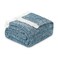 MH MYLUNE HOME Ultra Soft Ribbed Throw Blanket for Couch 50x60 Inches Luxurious Super Cozy Fluffy Microfiber Blanket Plush Warm Reversible Throw Blankets for Sofa Bed Blue 50 x 60 Inches
