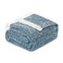 MH MYLUNE HOME Ultra Soft Ribbed Throw Blanket for Couch 50x60 Inches Luxurious Super Cozy Fluffy Microfiber Blanket Plush Warm Reversible Throw Blankets for Sofa Bed Blue 50 x 60 Inches