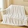 NEWCOSPLAY Throw Blanket for Couch Ivory Super Soft Flannel Fleece 3D Bubble Lightweight Bed Blanket All Season Use Ivory Throw50x60