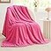 BEDELITE Fleece Throw Blanket for Couch Bed 3D Jacquard Decorative Hot Pink Blanket Super Soft and Cozy Warm Fuzzy Blanket All Seasons Suitable 50x60Inches