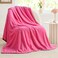 BEDELITE Fleece Throw Blanket for Couch Bed 3D Jacquard Decorative Hot Pink Blanket Super Soft and Cozy Warm Fuzzy Blanket All Seasons Suitable 50x60Inches