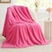 BEDELITE Fleece Throw Blanket for Couch Bed 3D Jacquard Decorative Hot Pink Blanket Super Soft and Cozy Warm Fuzzy Blanket All Seasons Suitable 50x60Inches