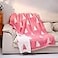 Buryeah Knit Throw Blanket 50 x 60 Inch Reversible Knitted Throw Blanket Cozy Soft Lightweight Gift for Couch Sofa BedPink and WhiteChristmas Tree