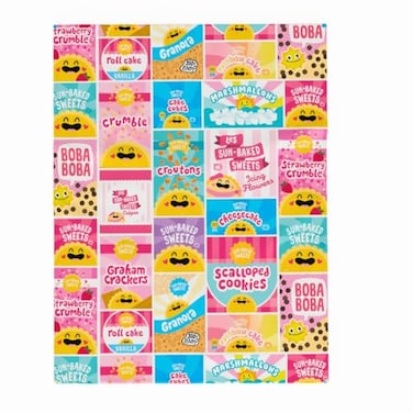 Franco Collectibles Miniverse Food Snacks Bedding Super Soft Cozy Plush Throw 46 in x 60 in Officially Licensed Product by