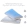 Berklan Harmony Pillow for Sleeping Elastic Grid Hex with 100 Natural Latex Core Breathable Pillow Cover Oversized 2755 inch Bouncy and Firm