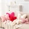 Mepherl Pink Bow Pillow12 Bow Shaped Pillow with Faux Rabbit FurSoft Bow Throw Pillows Aesthetic Bow Decorative Pillows for Bed Sofa Couch Home Decor