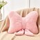 Mepherl Pink Bow Pillow12 Bow Shaped Pillow with Faux Rabbit FurSoft Bow Throw Pillows Aesthetic Bow Decorative Pillows for Bed Sofa Couch Home Decor