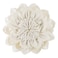 OiseauVoler Decorative Throw Pillow 3D Flower Round Pillow Accent Handmade Cushion with Insert Included for Couch Bed Home Decor 12 Inch Cream White